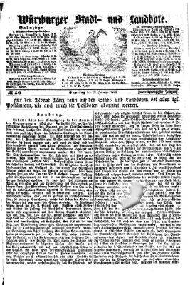 Würzburger Stadt- und Landbote Samstag 27. Februar 1869