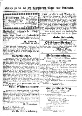 Würzburger Stadt- und Landbote Montag 1. März 1869