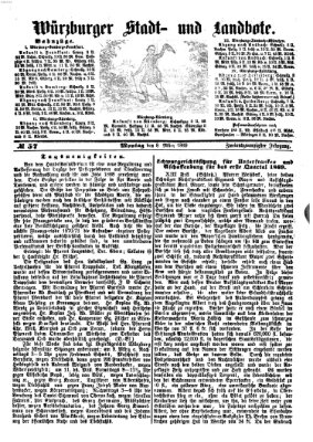 Würzburger Stadt- und Landbote Montag 8. März 1869