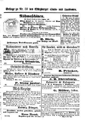 Würzburger Stadt- und Landbote Mittwoch 10. März 1869