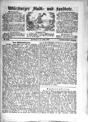 Würzburger Stadt- und Landbote Freitag 12. März 1869