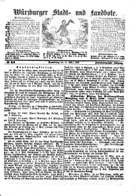 Würzburger Stadt- und Landbote Samstag 13. März 1869