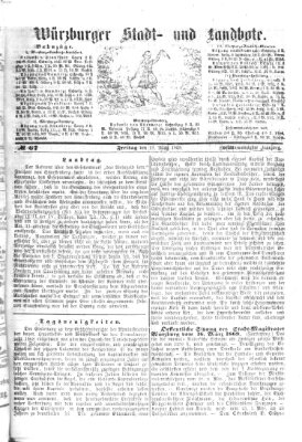 Würzburger Stadt- und Landbote Freitag 19. März 1869