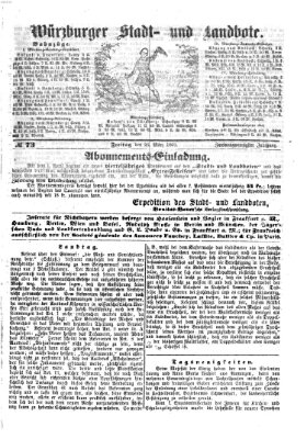 Würzburger Stadt- und Landbote Freitag 26. März 1869