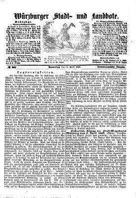 Würzburger Stadt- und Landbote Samstag 10. April 1869