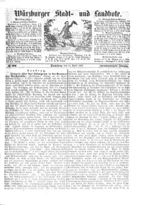 Würzburger Stadt- und Landbote Samstag 24. April 1869