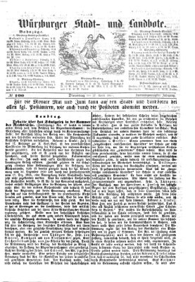 Würzburger Stadt- und Landbote Dienstag 27. April 1869