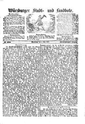 Würzburger Stadt- und Landbote Montag 3. Mai 1869