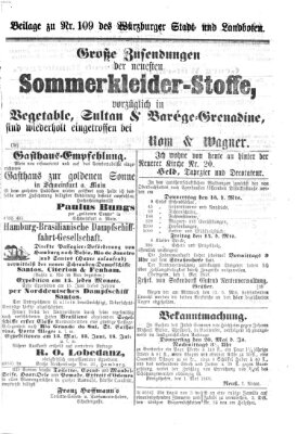 Würzburger Stadt- und Landbote Freitag 7. Mai 1869