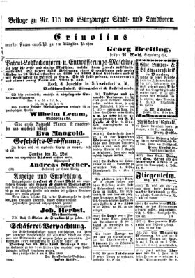 Würzburger Stadt- und Landbote Freitag 14. Mai 1869