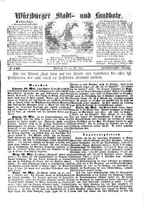 Würzburger Stadt- und Landbote Freitag 28. Mai 1869