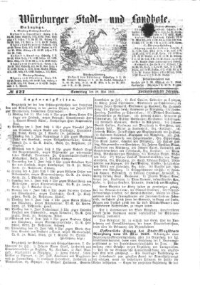 Würzburger Stadt- und Landbote Samstag 29. Mai 1869