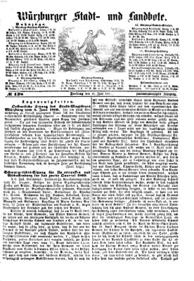 Würzburger Stadt- und Landbote Freitag 11. Juni 1869