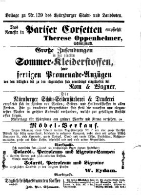 Würzburger Stadt- und Landbote Samstag 12. Juni 1869