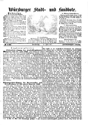 Würzburger Stadt- und Landbote Dienstag 15. Juni 1869