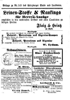 Würzburger Stadt- und Landbote Samstag 19. Juni 1869