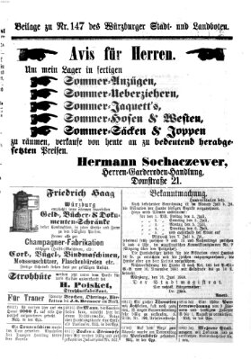 Würzburger Stadt- und Landbote Dienstag 22. Juni 1869