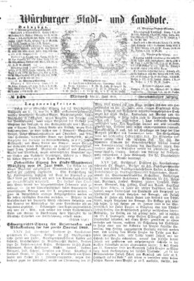 Würzburger Stadt- und Landbote Mittwoch 23. Juni 1869