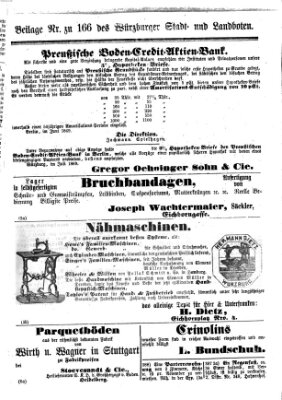 Würzburger Stadt- und Landbote Mittwoch 14. Juli 1869