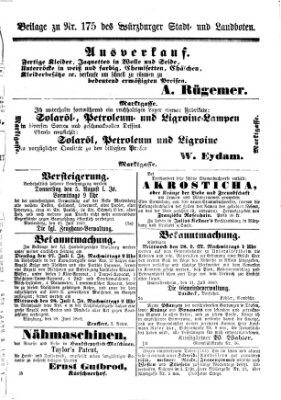 Würzburger Stadt- und Landbote Samstag 24. Juli 1869