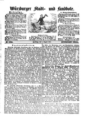 Würzburger Stadt- und Landbote Freitag 6. August 1869