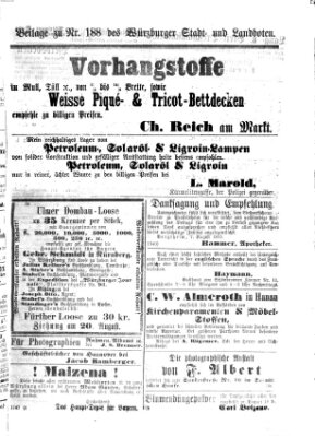 Würzburger Stadt- und Landbote Montag 9. August 1869