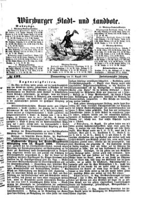 Würzburger Stadt- und Landbote Donnerstag 19. August 1869