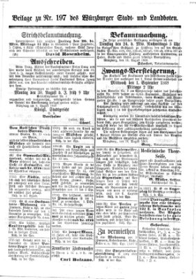 Würzburger Stadt- und Landbote Donnerstag 19. August 1869