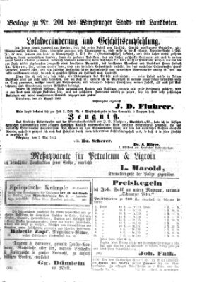 Würzburger Stadt- und Landbote Dienstag 24. August 1869