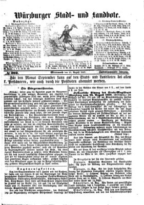 Würzburger Stadt- und Landbote Mittwoch 25. August 1869