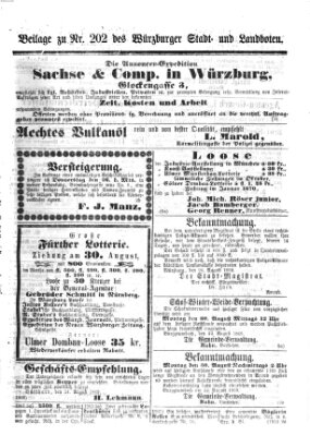 Würzburger Stadt- und Landbote Mittwoch 25. August 1869