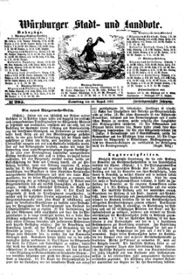 Würzburger Stadt- und Landbote Samstag 28. August 1869