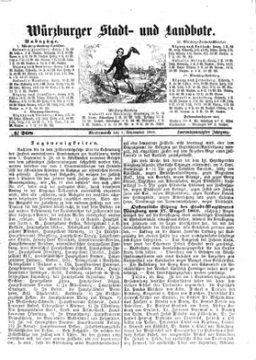 Würzburger Stadt- und Landbote Mittwoch 1. September 1869