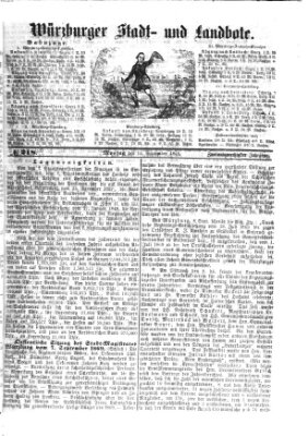 Würzburger Stadt- und Landbote Montag 13. September 1869