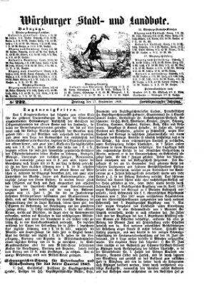 Würzburger Stadt- und Landbote Freitag 17. September 1869