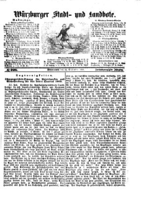 Würzburger Stadt- und Landbote Mittwoch 22. September 1869