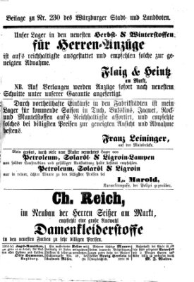 Würzburger Stadt- und Landbote Montag 27. September 1869