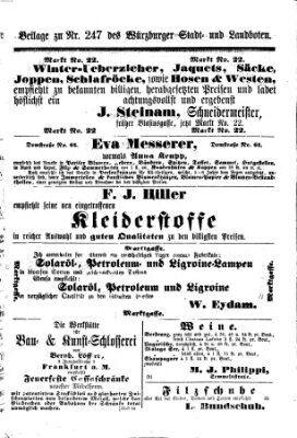 Würzburger Stadt- und Landbote Samstag 16. Oktober 1869