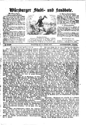 Würzburger Stadt- und Landbote Dienstag 19. Oktober 1869