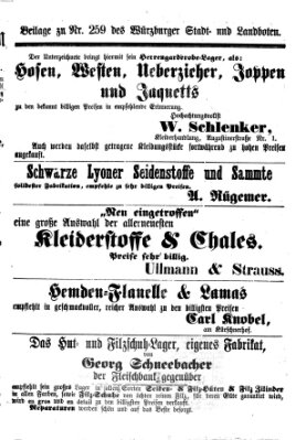 Würzburger Stadt- und Landbote Samstag 30. Oktober 1869