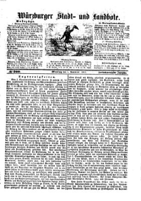 Würzburger Stadt- und Landbote Montag 1. November 1869