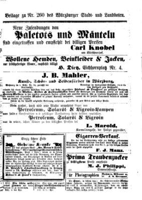 Würzburger Stadt- und Landbote Montag 1. November 1869