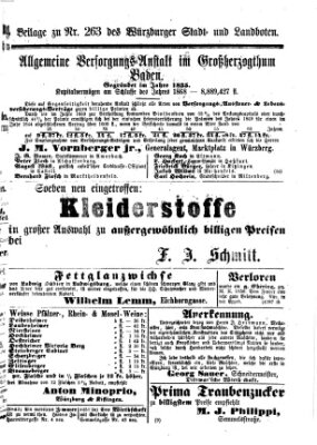 Würzburger Stadt- und Landbote Donnerstag 4. November 1869