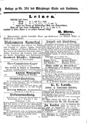 Würzburger Stadt- und Landbote Freitag 5. November 1869