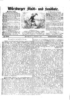 Würzburger Stadt- und Landbote Freitag 12. November 1869