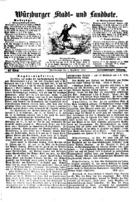 Würzburger Stadt- und Landbote Mittwoch 1. Dezember 1869