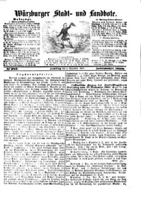 Würzburger Stadt- und Landbote Samstag 4. Dezember 1869