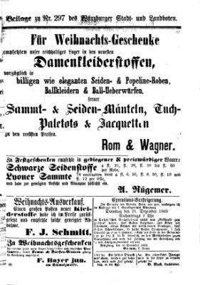 Würzburger Stadt- und Landbote Dienstag 14. Dezember 1869