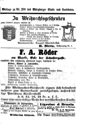 Würzburger Stadt- und Landbote Mittwoch 15. Dezember 1869