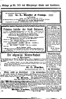 Würzburger Stadt- und Landbote Donnerstag 23. Dezember 1869